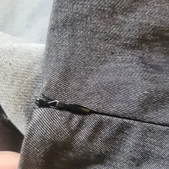 Beaded V-Hem Denim Skirt, Sz XS-S - Picture 11 of 13